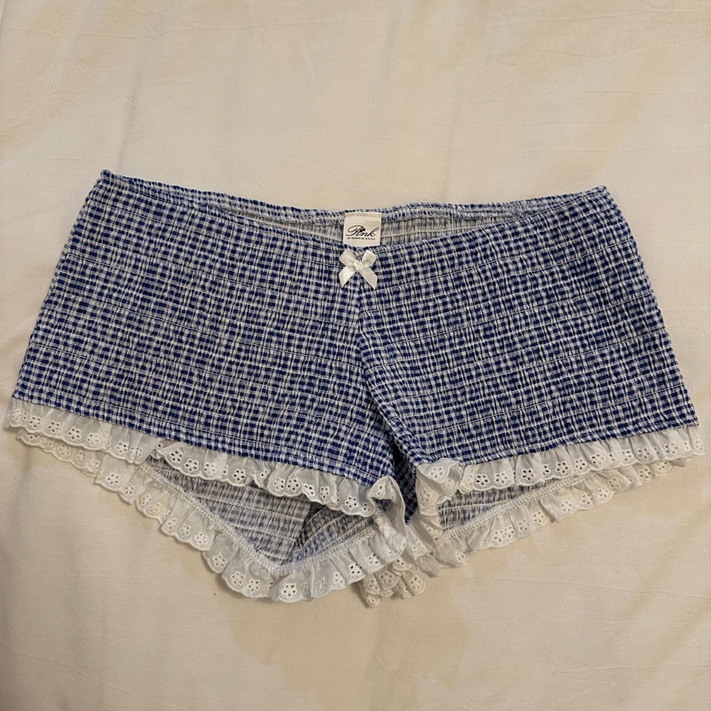 NWT Frankie's Bikinis VS Gingham Mini Shorts